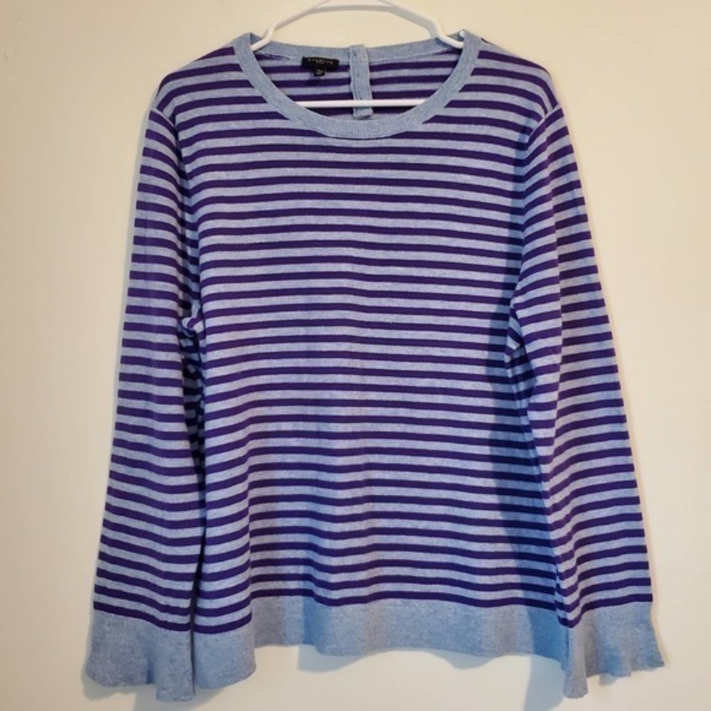 Talbots‎ wool blend stripe sweater womens size XLp